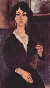 Amedeo Modigliani Portrat der Paulette Jourdain oil painting on canvas
